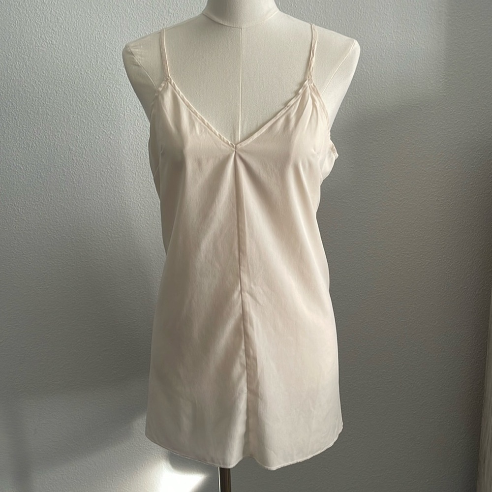 Free People One Sheer Camisole|Slip Dress Coquette Lightweight Women's Medium
